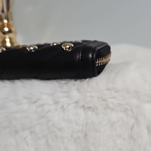 Love Moschino Quilted Heart Studded Continental Zip Wallet - Picture 11 of 12